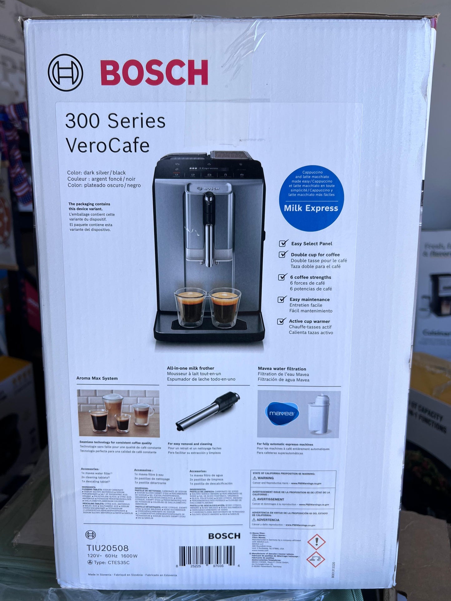 Bosch Vero Cafe 300 Espresso Machine
