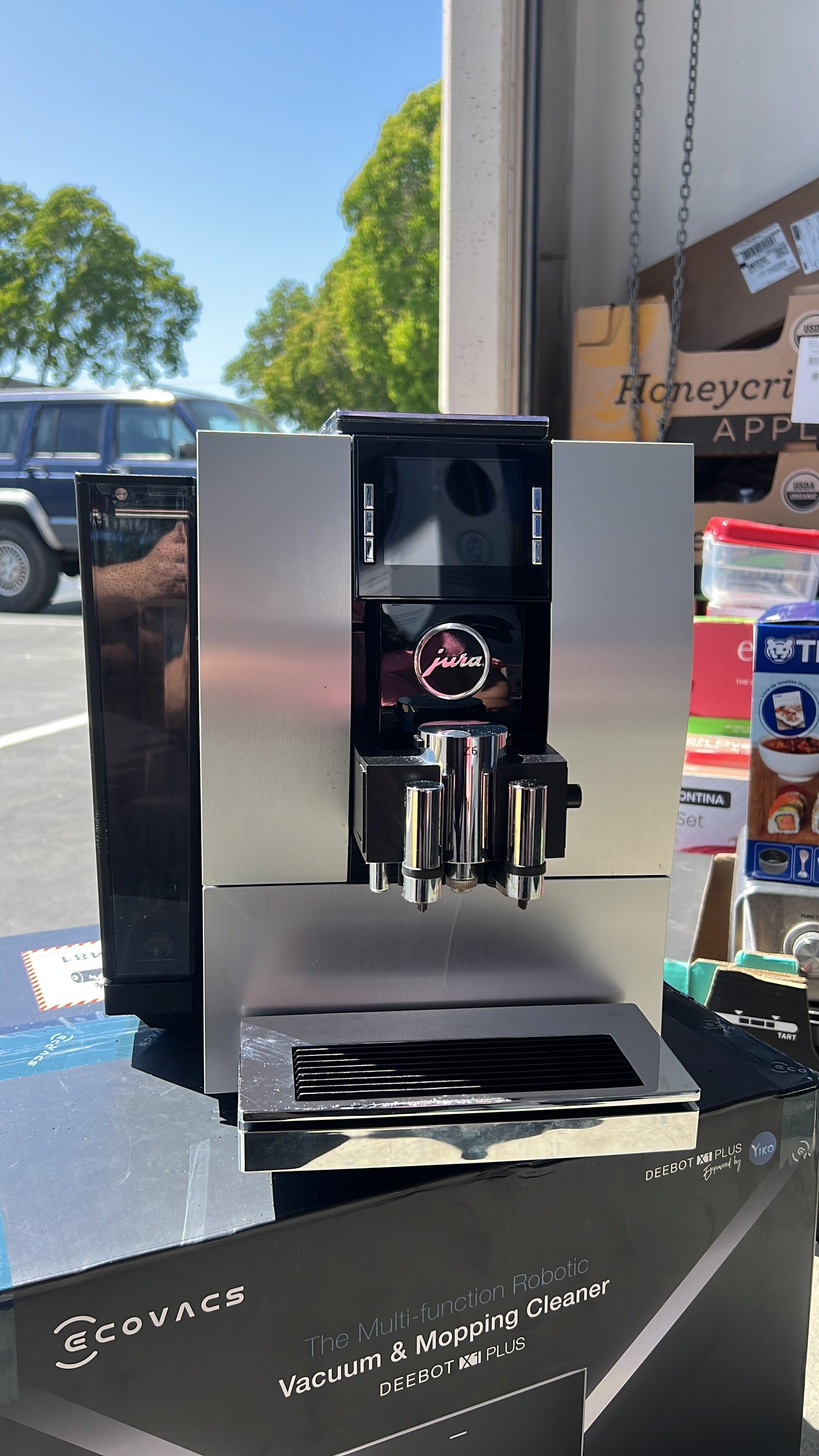 Z6 Silver Espresso Machine – Automatic with Grinder & Milk Frother