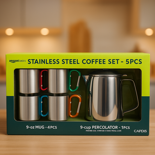 Wenzel & Oneida Coffee Set – 5-Piece Pour-Over Kit