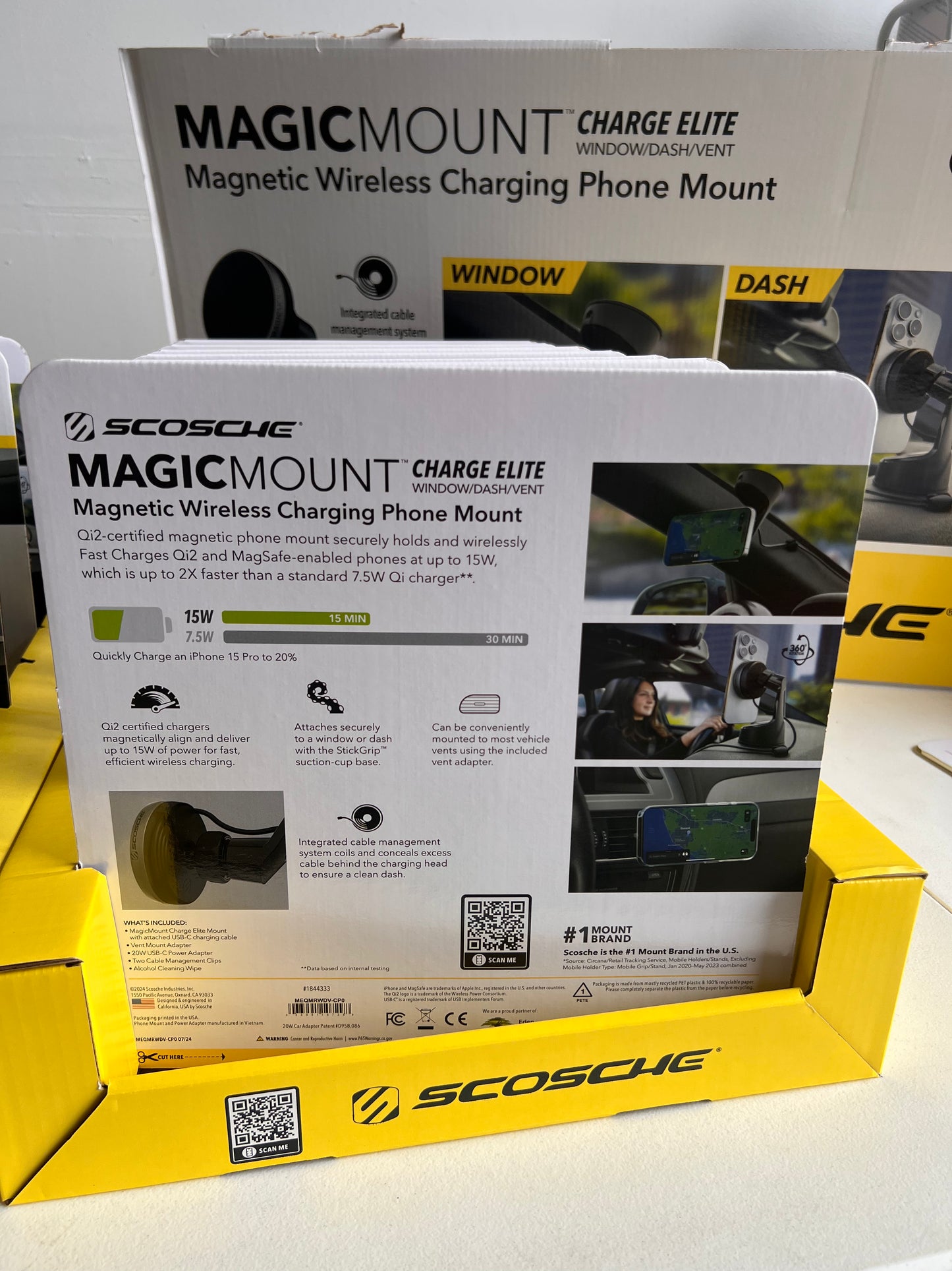 Scosche Magic Mount Charger Elite Window/Dash/Mount