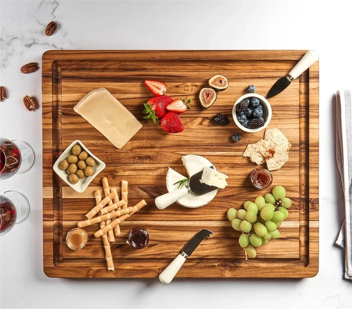 Teakhaus Teak Cutting Board – Durable Kitchen Wood Board