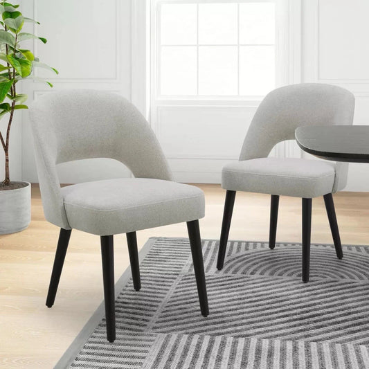 Gilman Creek Kobe Grey Fabric Dining Chairs (Set of 2)