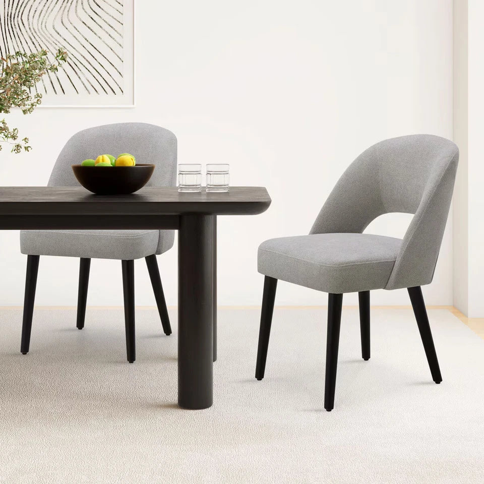 Gilman Creek Kobe Grey Fabric Dining Chairs (Set of 2)