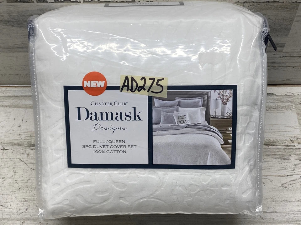 Charter Club Damask Designs Coastal Medalli Blue Full/Queen Bedding Set